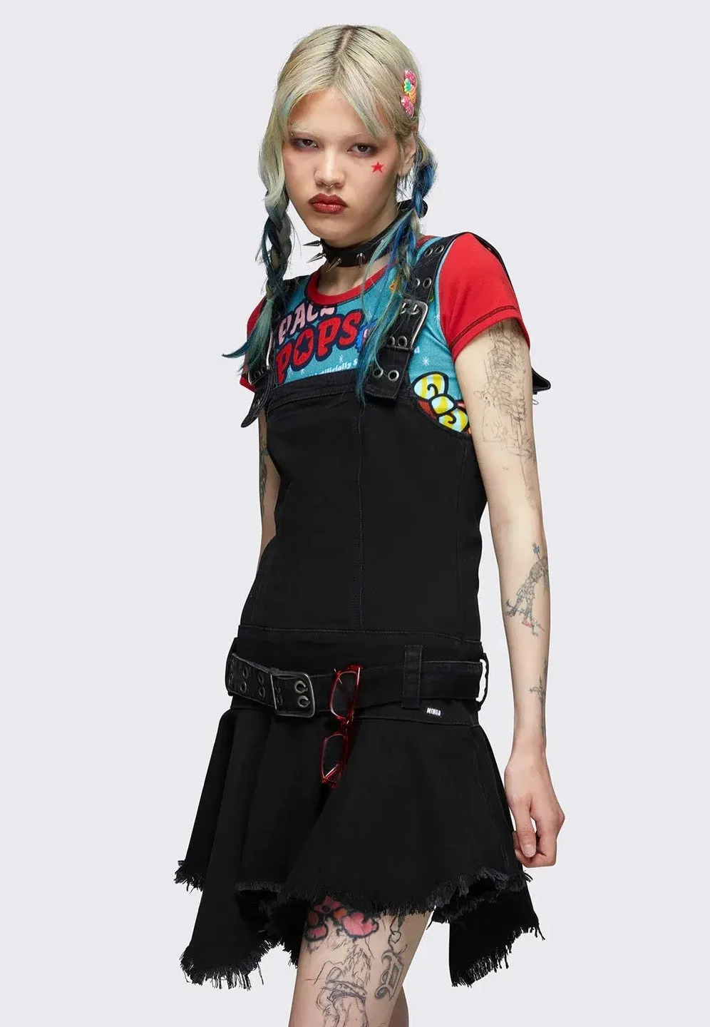 Minga London - Claire Black Denim - Dress