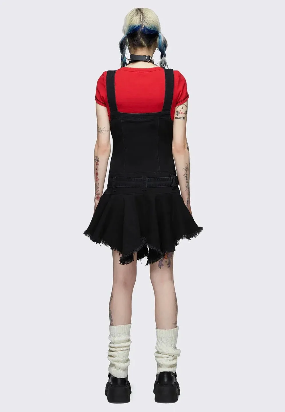 Minga London - Claire Black Denim - Dress