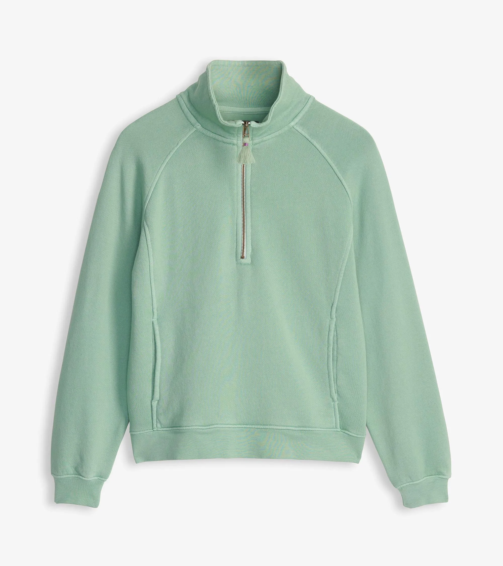 Mock Neck Pullover - Sage Green -Hatley