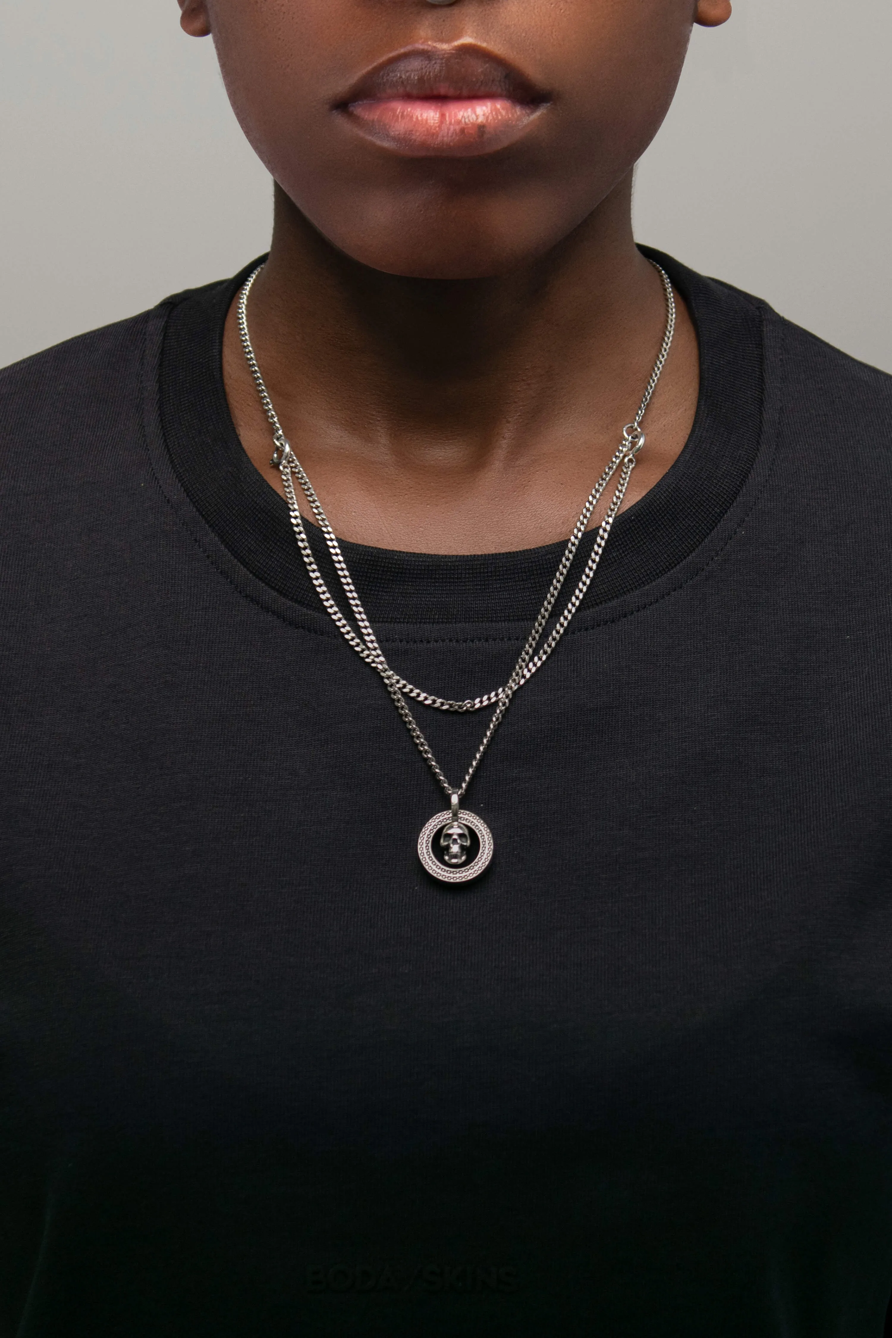 MODULAR SKULL PENDANT   CHAIN (WOMAN)