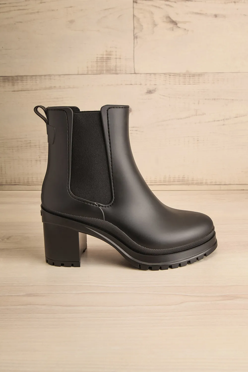 Nashae | Black Heeled Ankle Boots