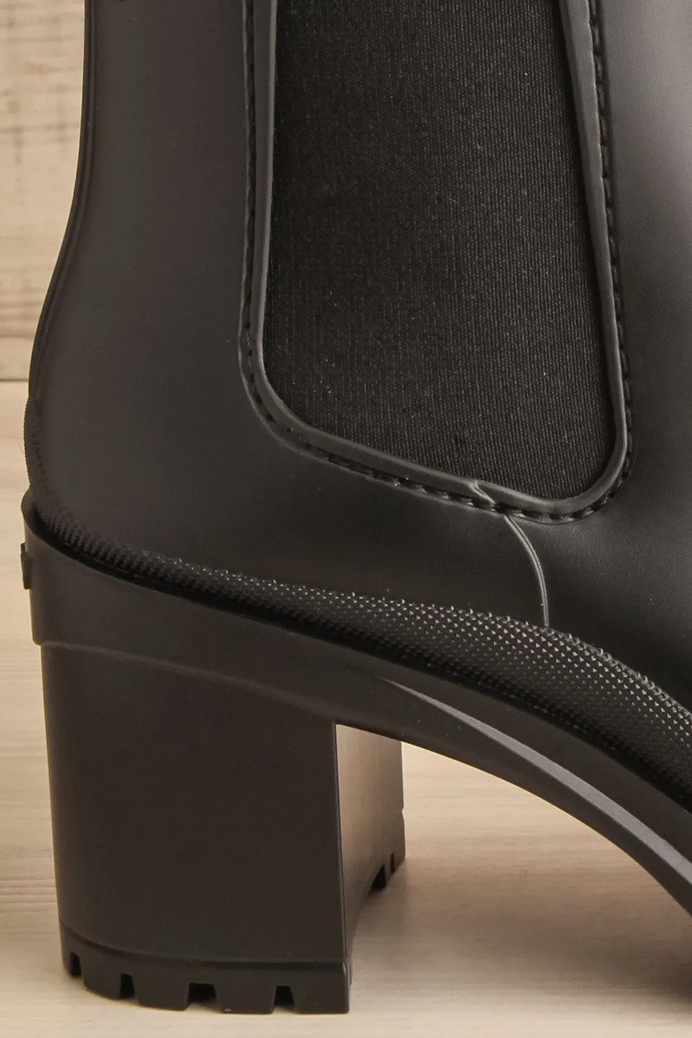 Nashae | Black Heeled Ankle Boots
