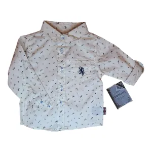 NEW! Boys English Laundry Size 12 Months Off-White Button Down Shirt