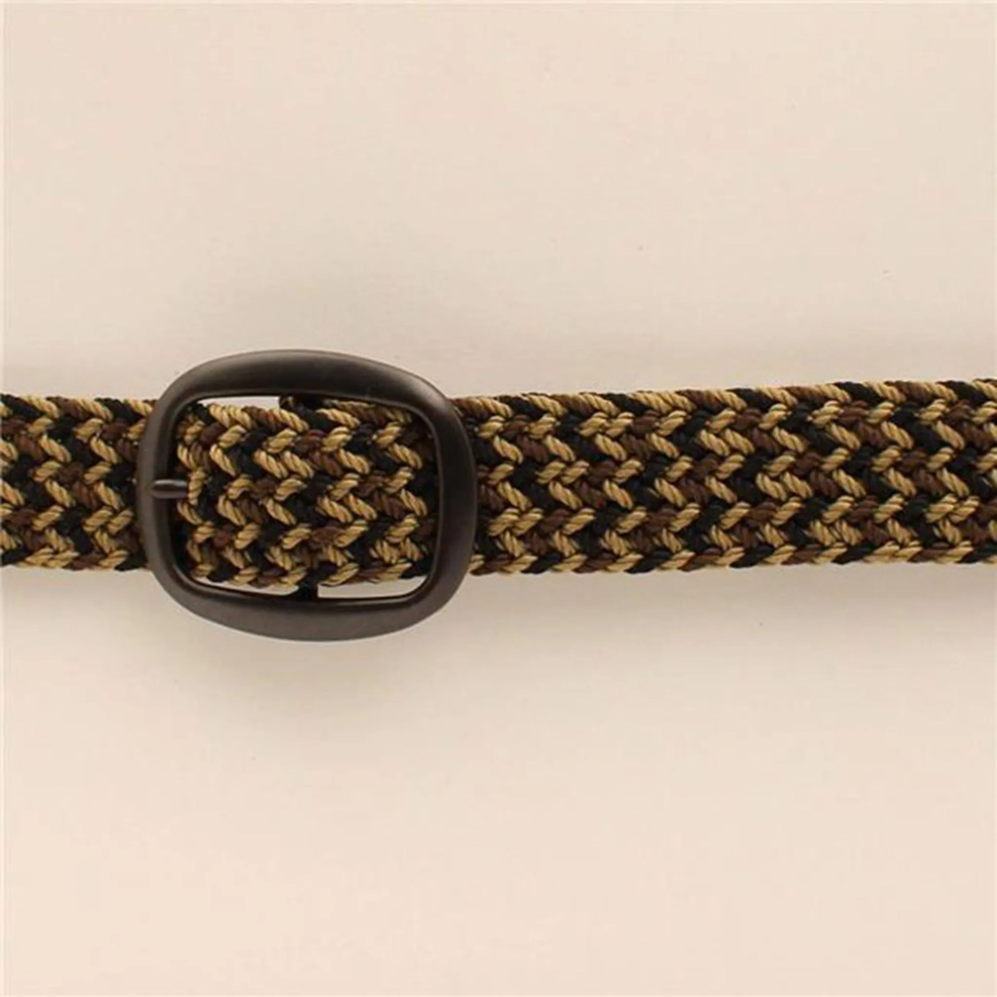 Nocona Unisex Tan Black & Chocolate Web Belt