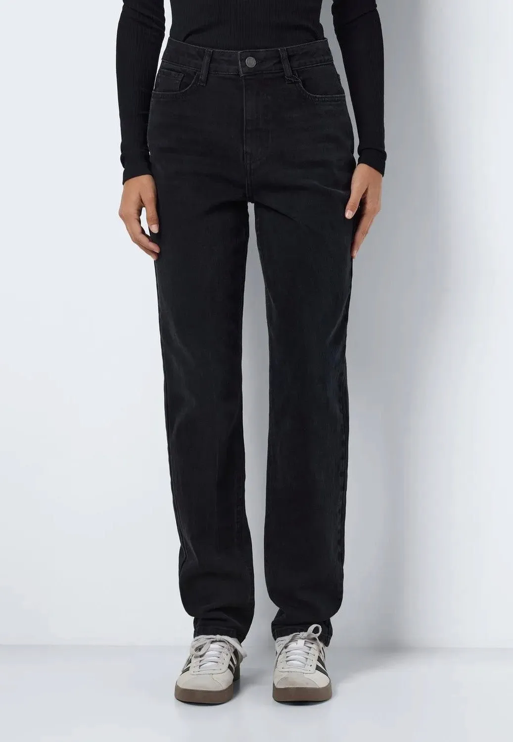 Noisy May - Daisy Mom Fit Black Denim - Jeans