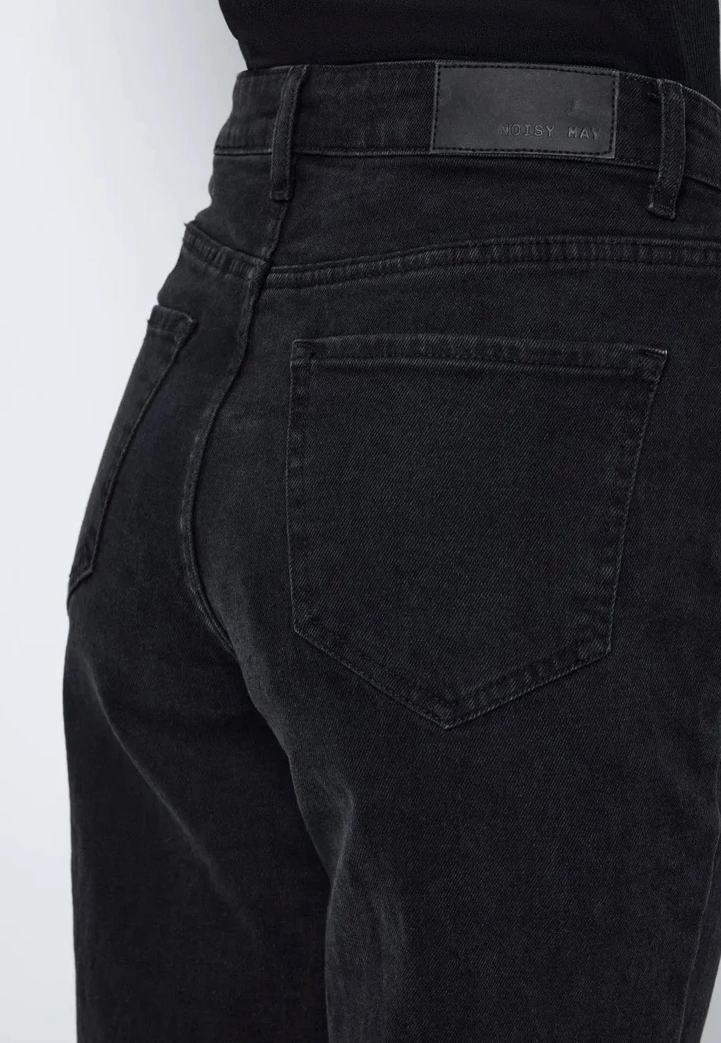 Noisy May - Daisy Mom Fit Black Denim - Jeans