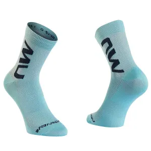 Northwave Extreme Air Mid Unisex Cycling Socks (Blue Surf)