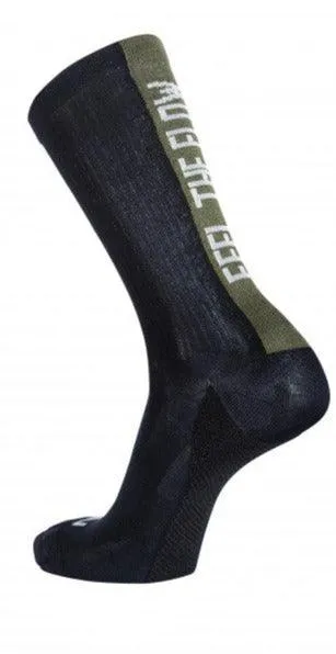 Northwave Feel the Flow Men's Cycling Socks (Black/Forest Green)