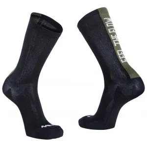 Northwave Feel the Flow Men's Cycling Socks (Black/Forest Green)