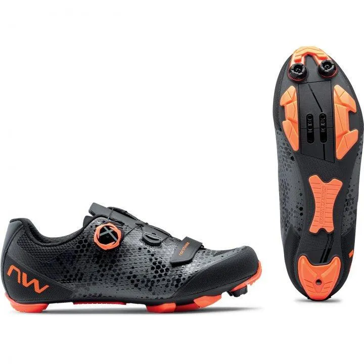 Northwave Razer 2 MTB Cycling Shoes (Anthra/Orange)