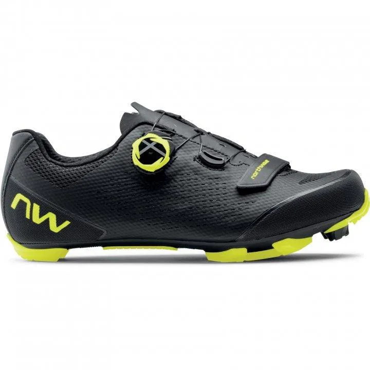 Northwave Razer 2 MTB Cycling Shoes (Black/Yellow Fluo)