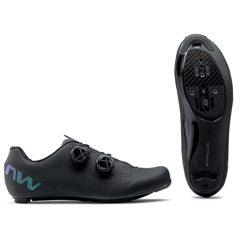 Northwave Revolution 3 Road Cycling Shoes (Black/Iridescent)