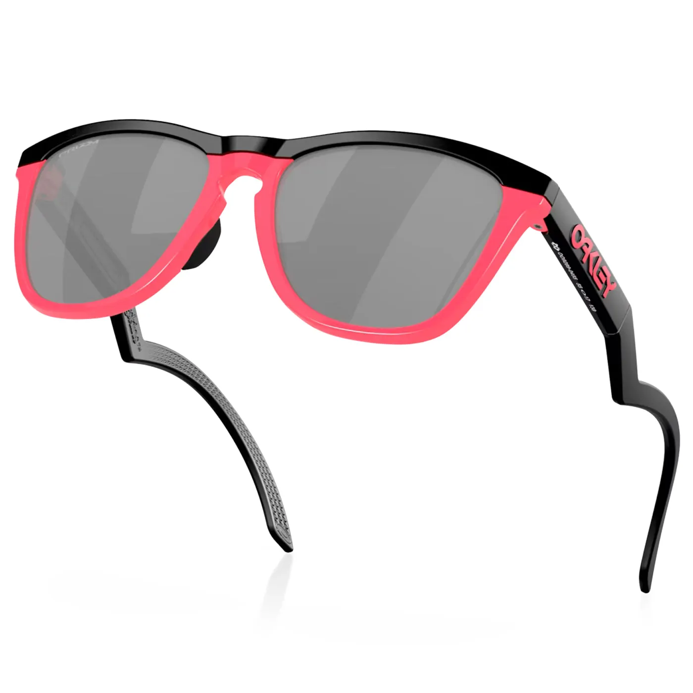 Oakley Frogskins Hybrid sunglasses - Matte black neon pink prizm black