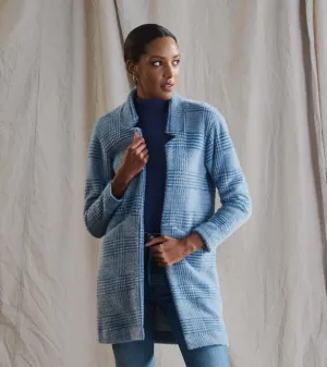 Open Front Jacket - Blue Check -Hatley