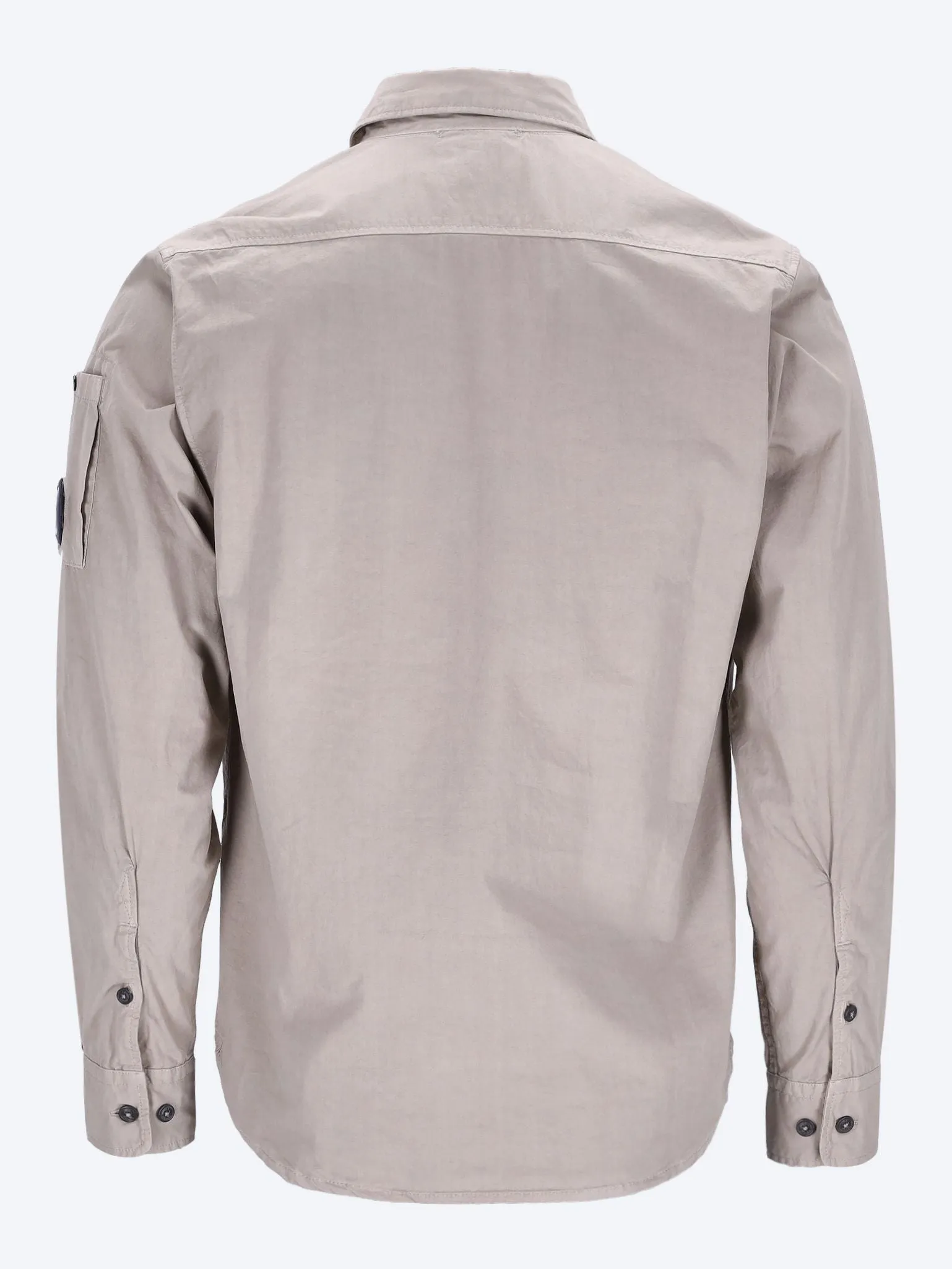 Organic gabardine lens shirt