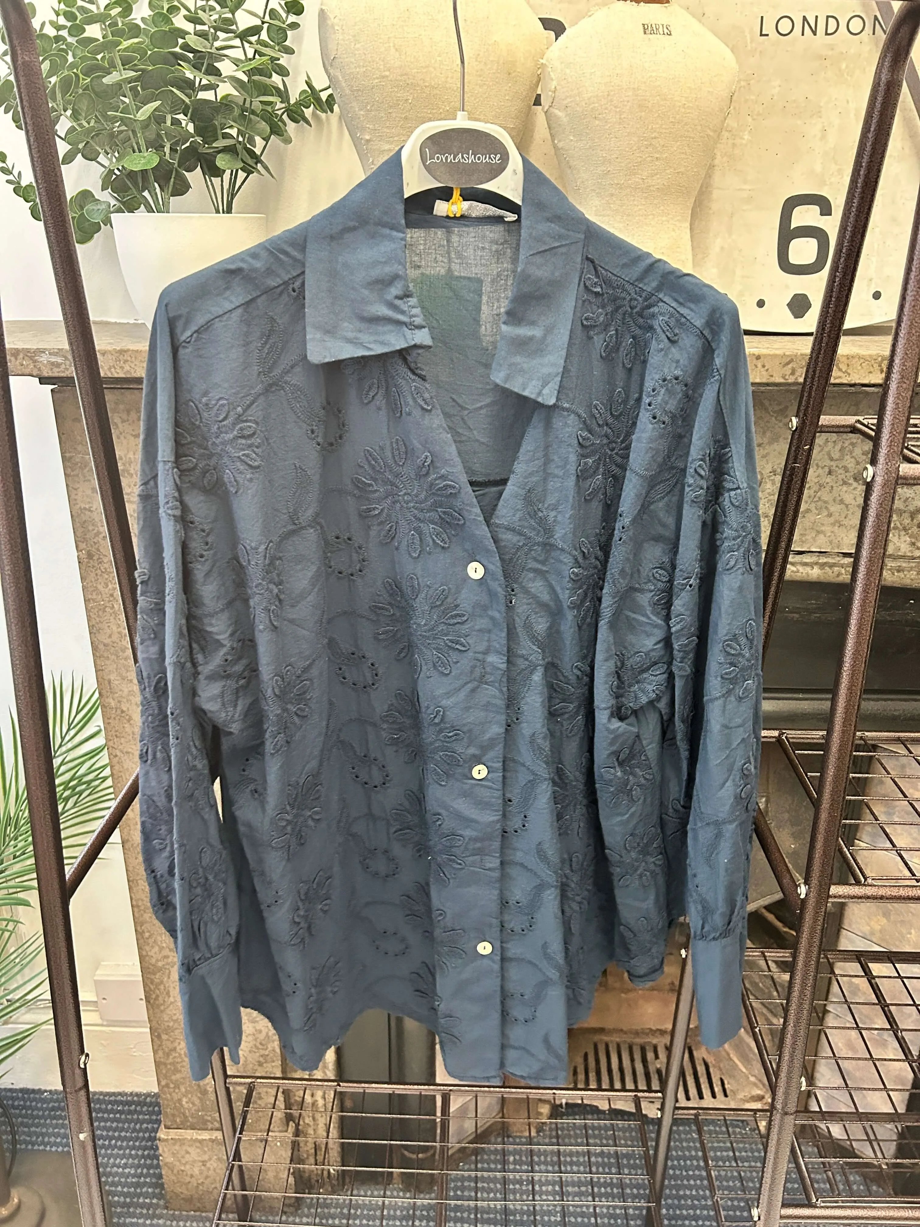 Patricia Embroidered Cotton Shirt