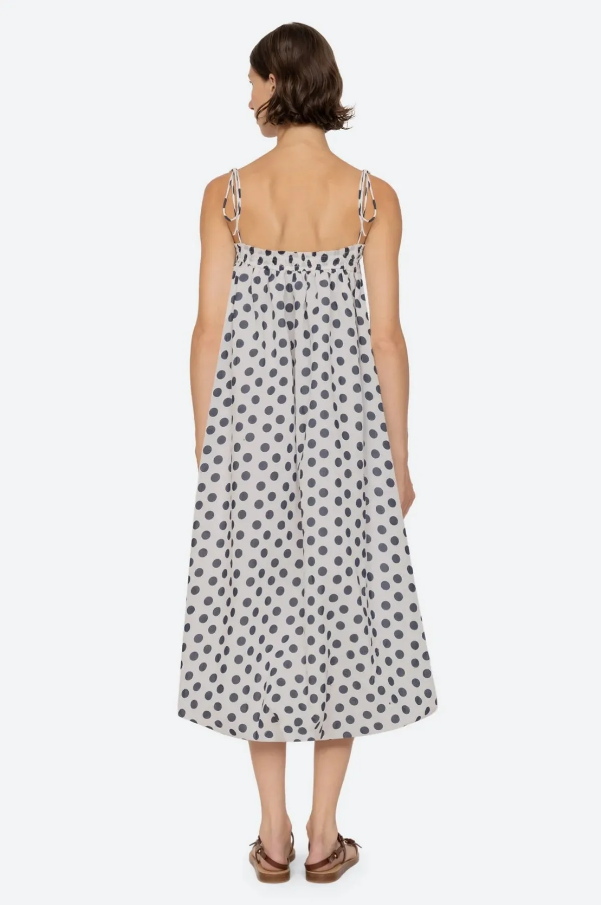 Paulina Polka Dot Bubble Coverup Dress White