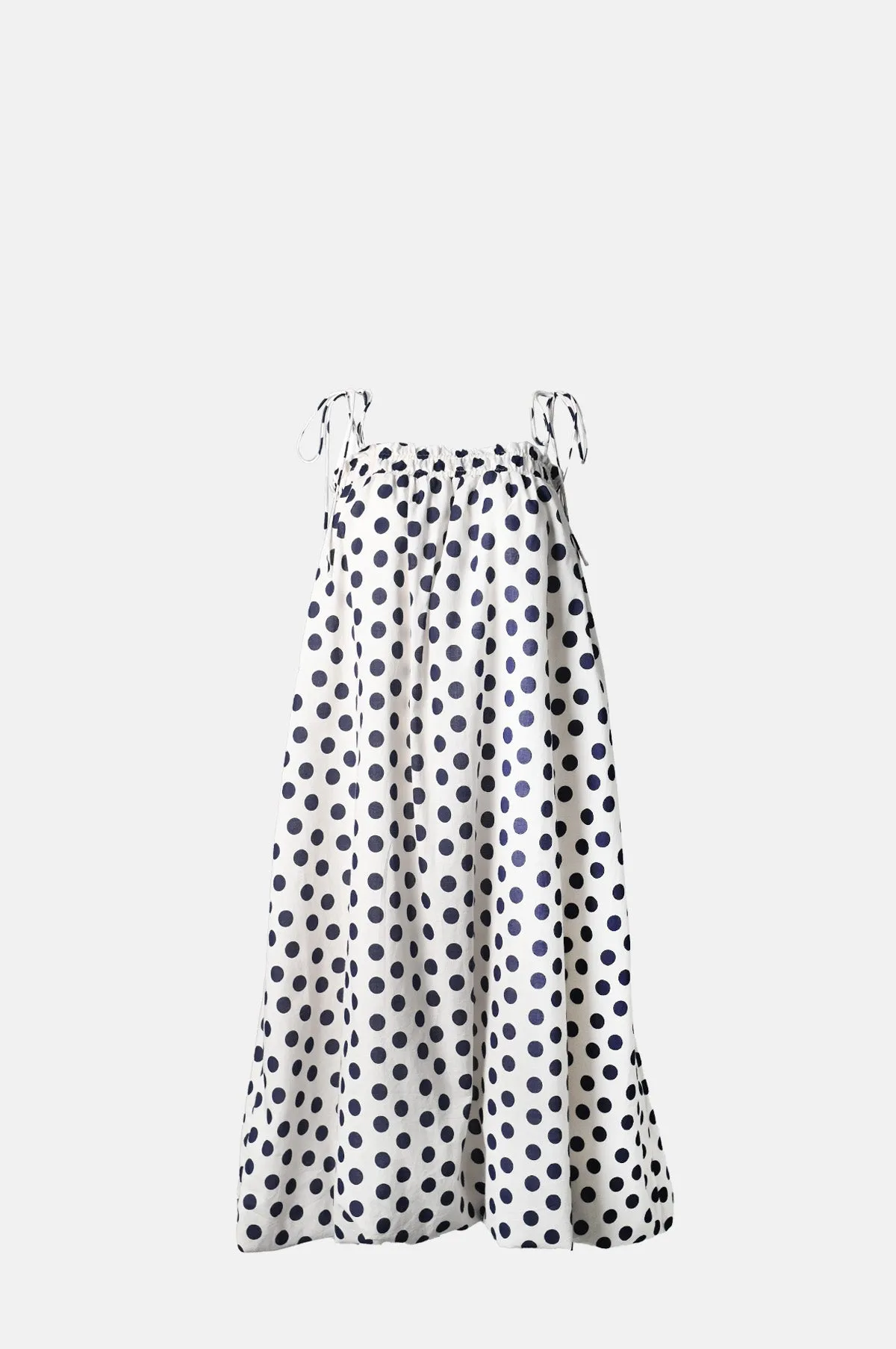 Paulina Polka Dot Bubble Coverup Dress White
