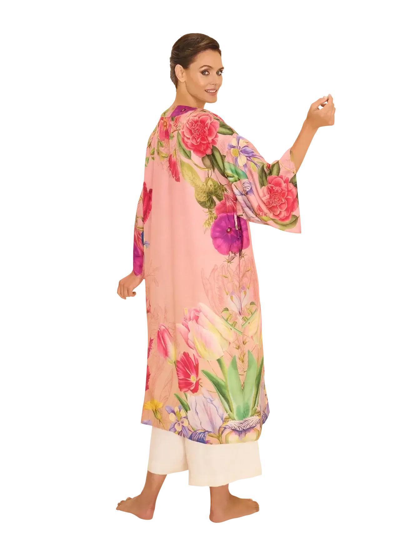 Powder Design Kimono Gown - Floral Study - Petal