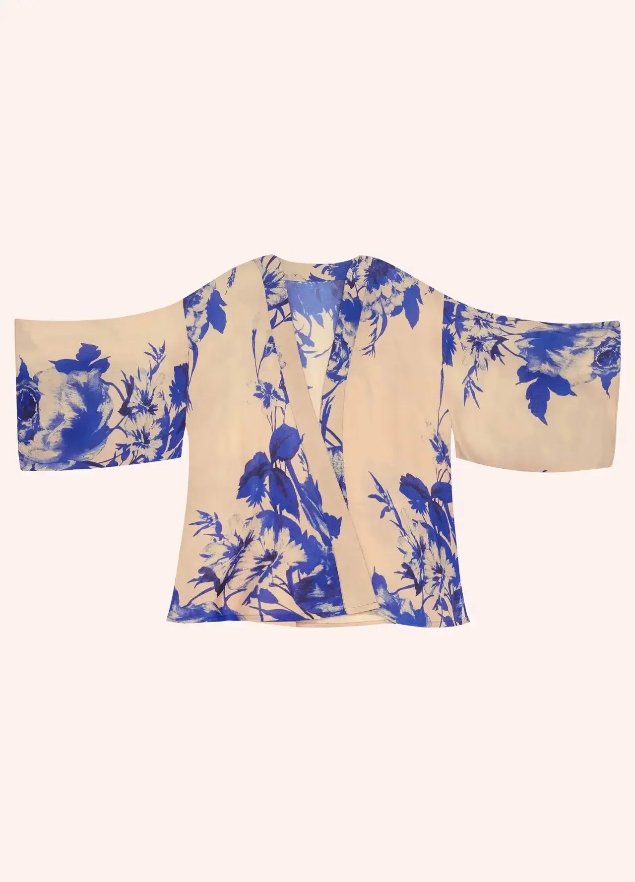 Powder Design Kimono Jacket - China Blue Blooms