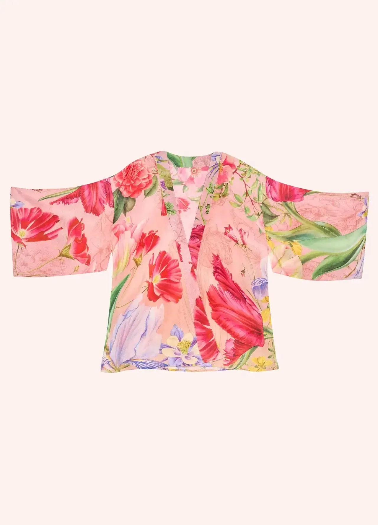 Powder Design Kimono Jacket - Floral Study - Petal