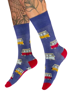 Powder Design Men's Socks - Vintage Van - Denim