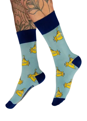Powder Design Men's Socks - Yellow Submarine in Denim