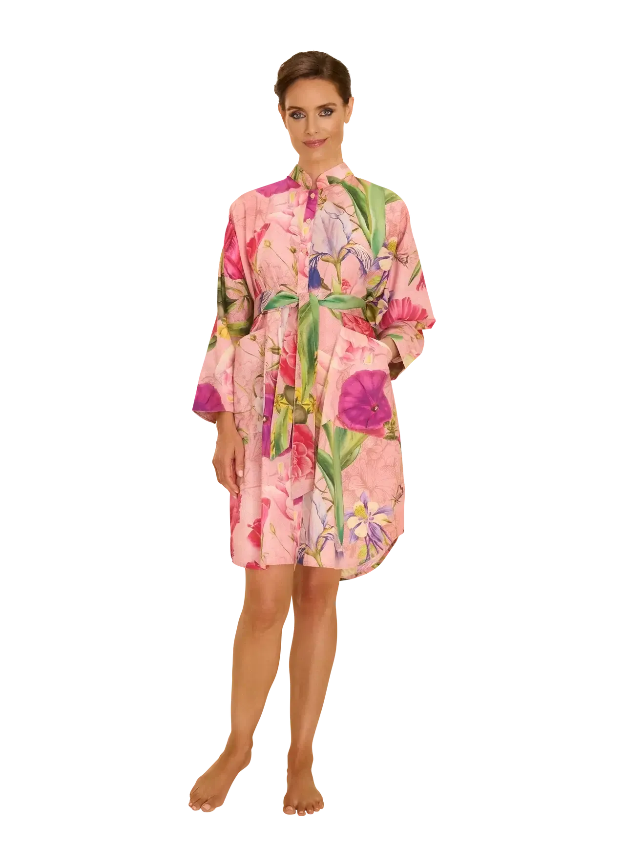 Powder Design Oversized Shirt Dress - Floral Study - Petal