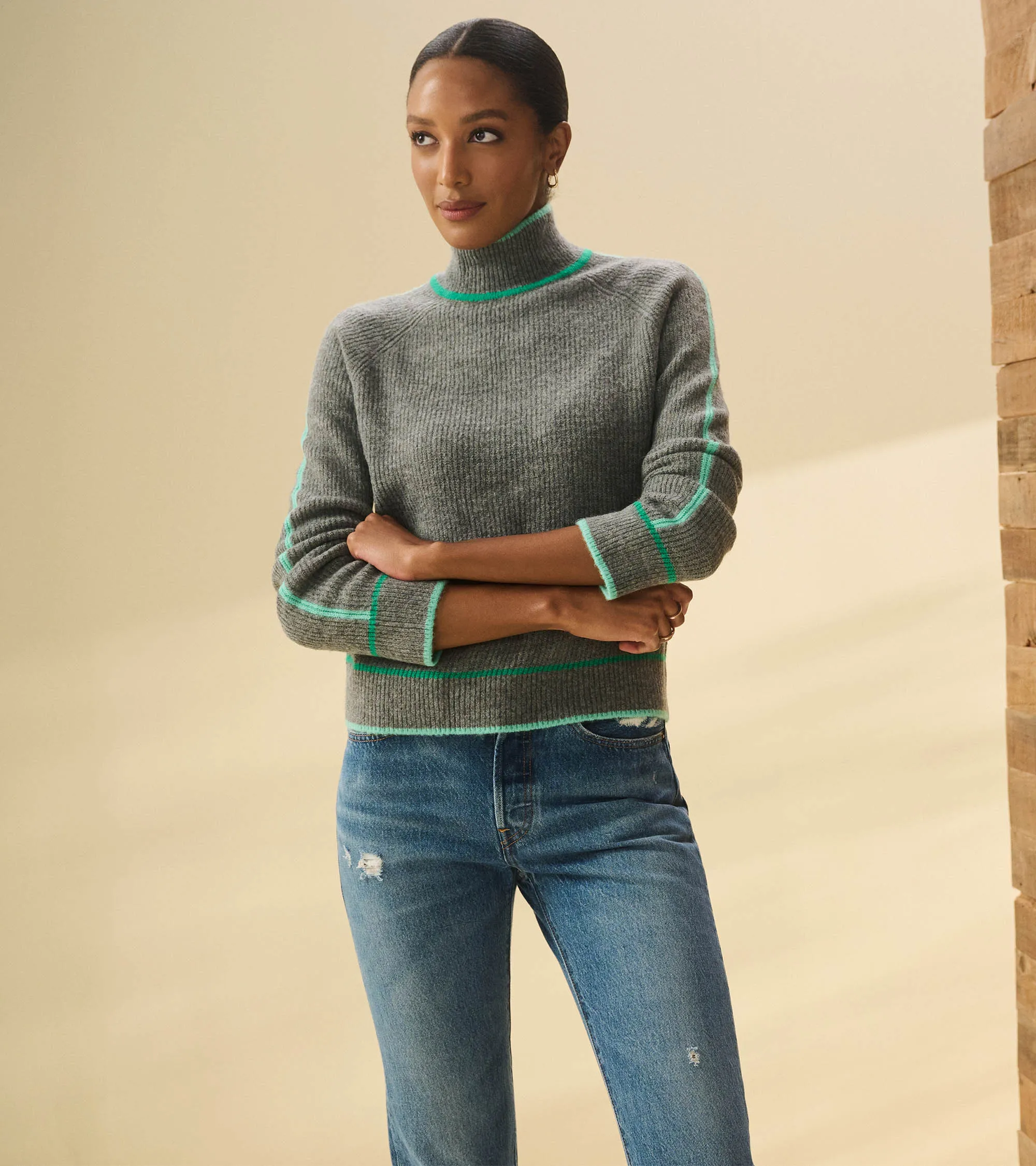 Raglan Pullover - Charcoal Heather -Hatley