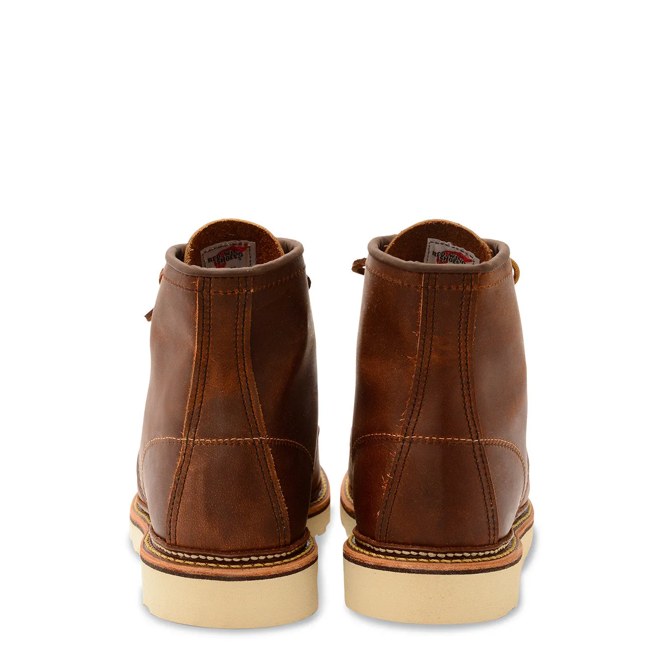 Red Wing Classic 6 Inch Moc Toe Boots Copper Rough and Tough