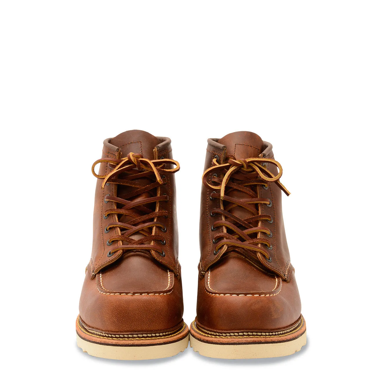 Red Wing Classic 6 Inch Moc Toe Boots Copper Rough and Tough