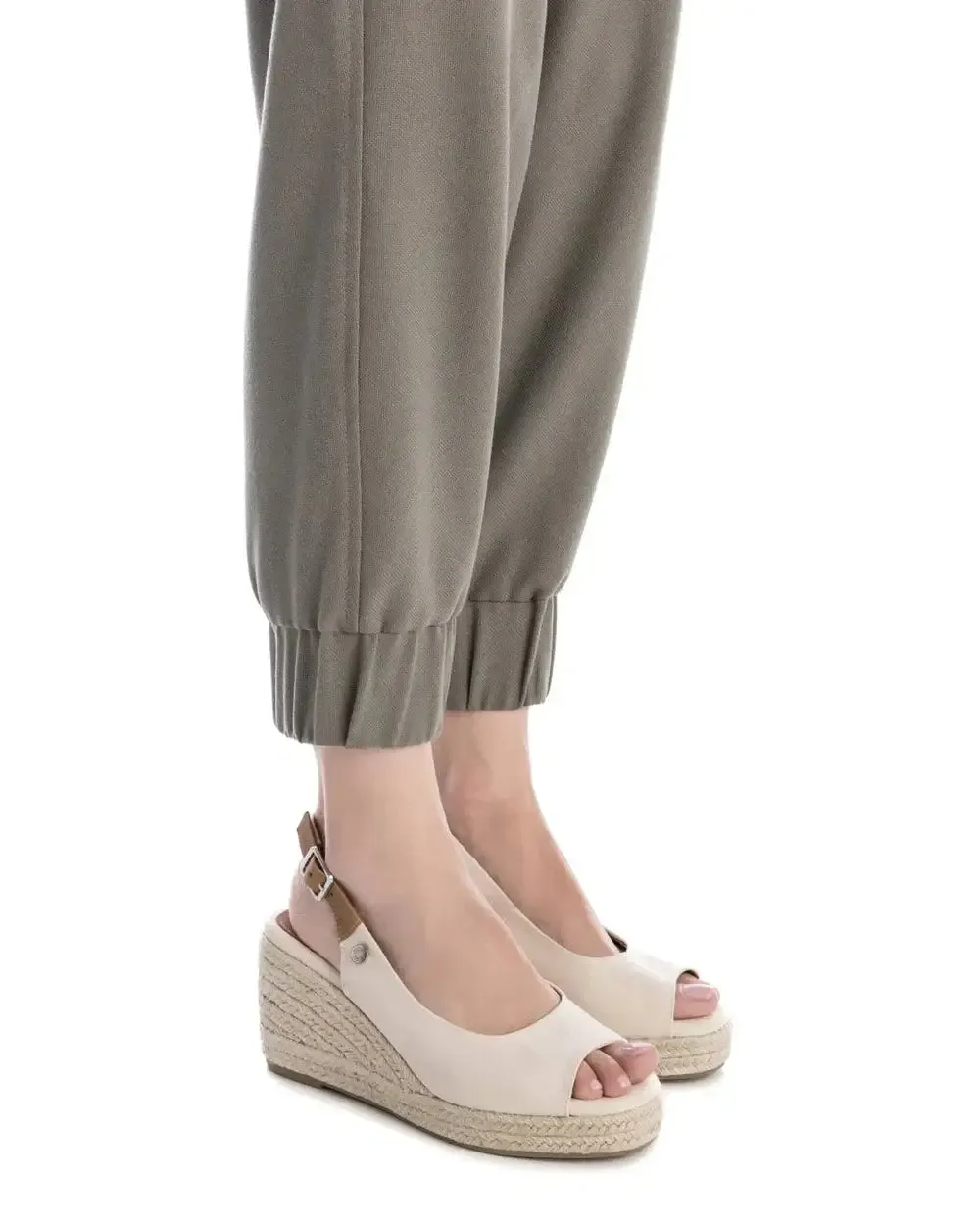 Refresh - Beige Canvas Ladies Sandals