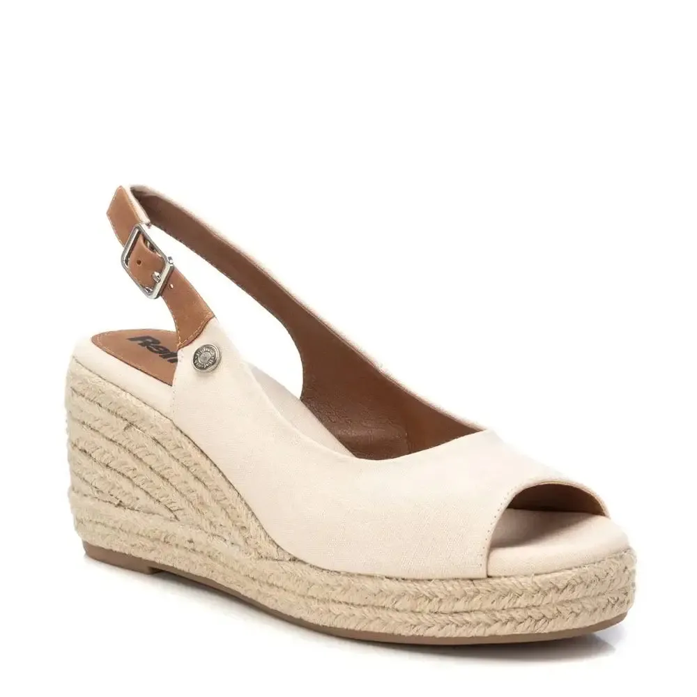 Refresh - Beige Canvas Ladies Sandals