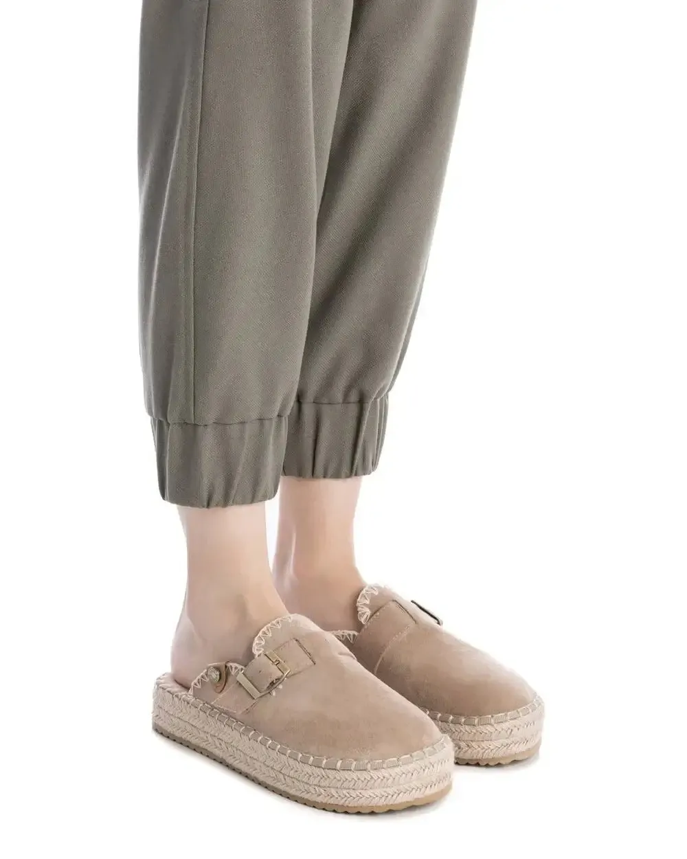 Refresh - Beige Microfiber Ladies Shoe
