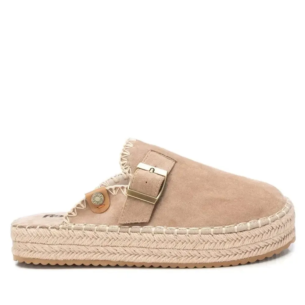 Refresh - Beige Microfiber Ladies Shoe