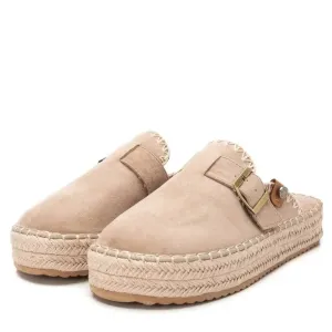 Refresh - Beige Microfiber Ladies Shoe