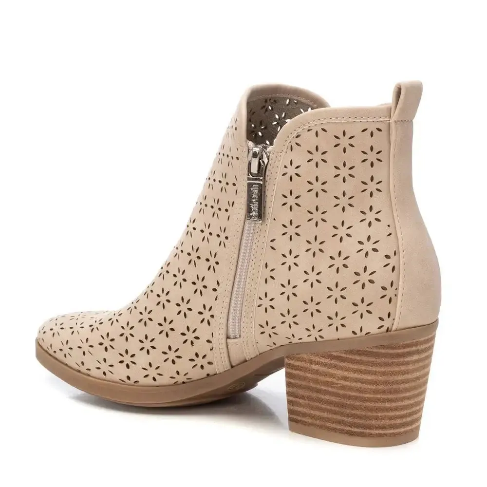 Refresh - Beige PU Ladies Ankle Boots
