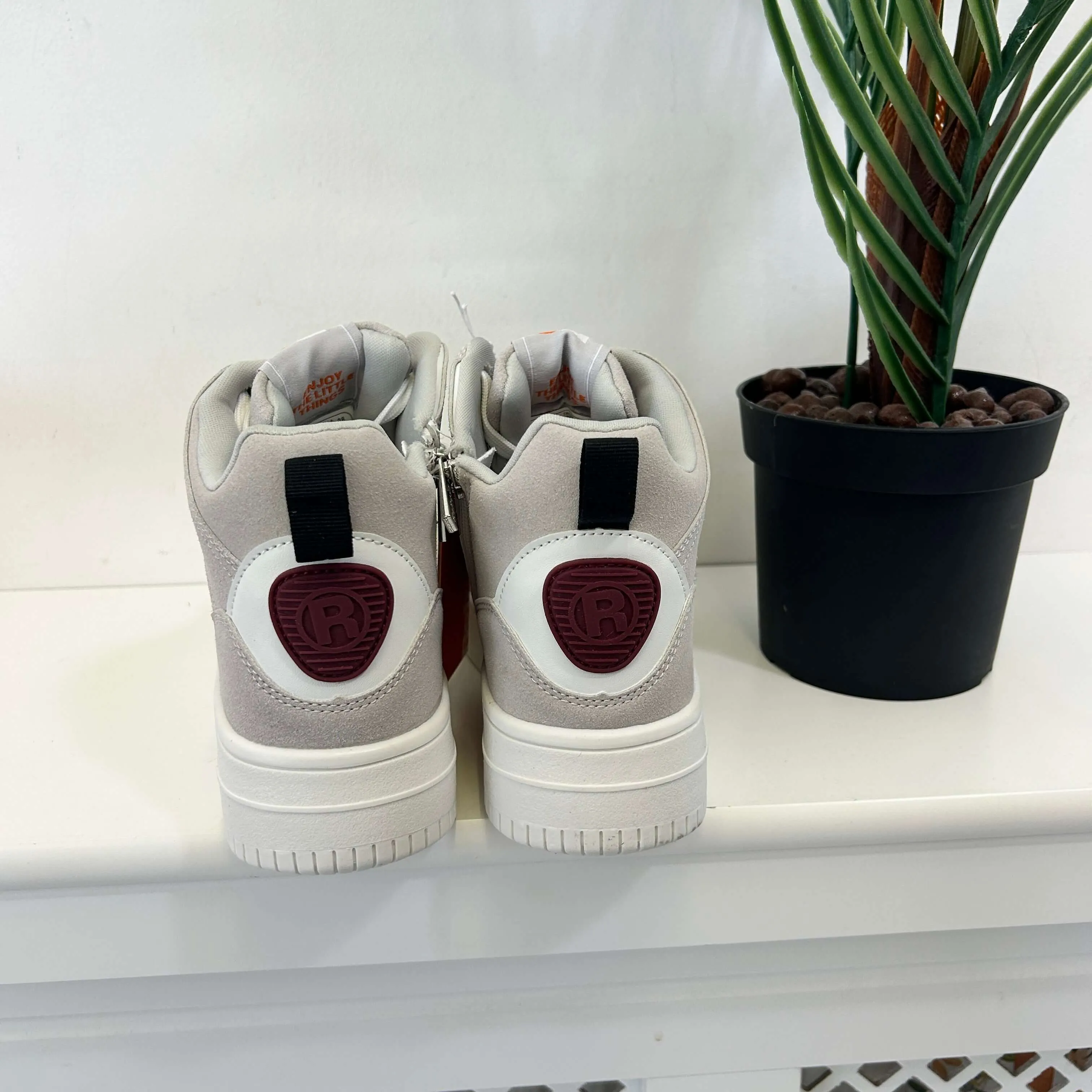 Refresh Ice Chunky Lace Up High Top Trainers