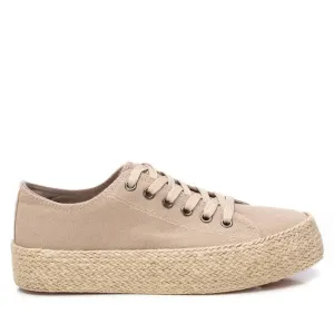 Refresh - Taupe Canvas Ladies Shoes