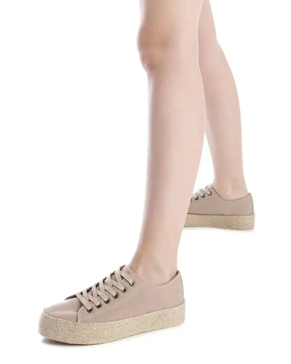 Refresh - Taupe Canvas Ladies Shoes