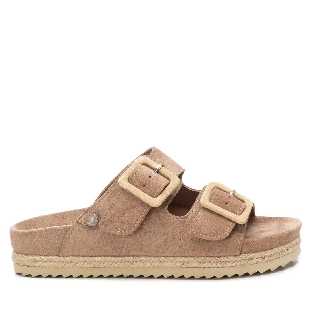 Refresh - Taupe Microfiber Ladies Sandals