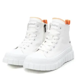 Refresh White Chunky High Top Trainers