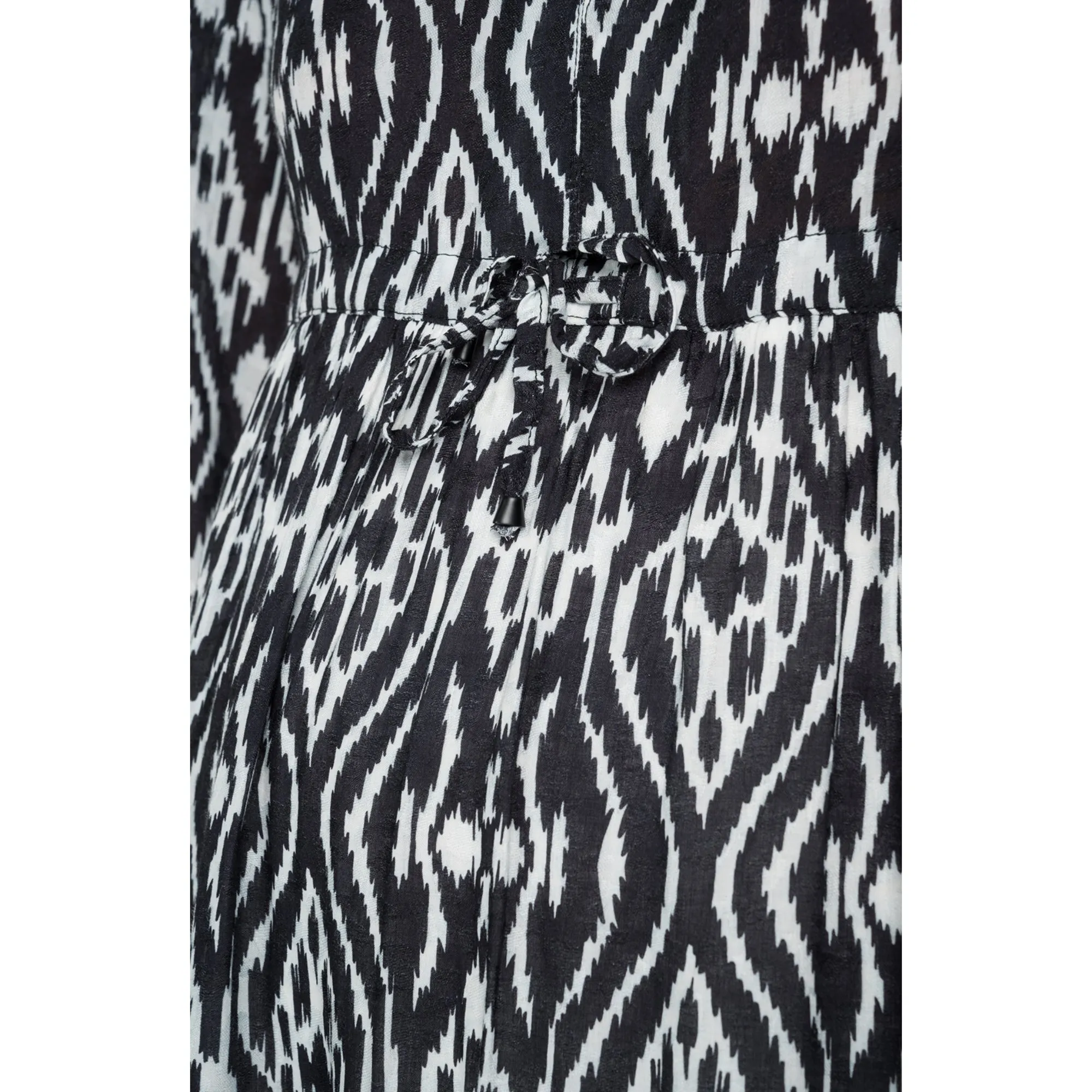 Replay Women's Dress In Jacquard Viscose With Ikat Pattern