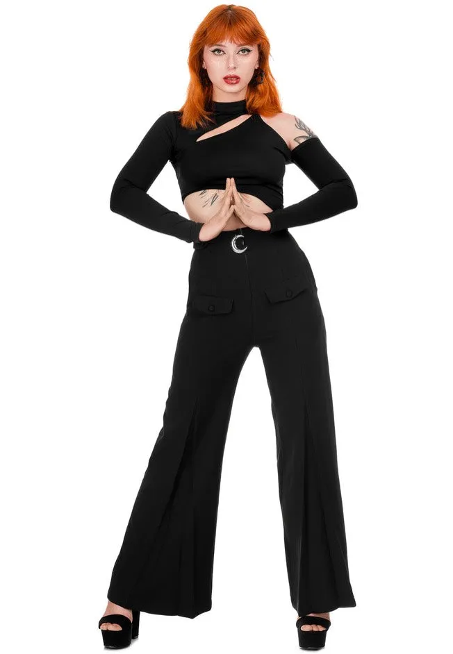 Restyle - Asymmetric Crop Black - Top