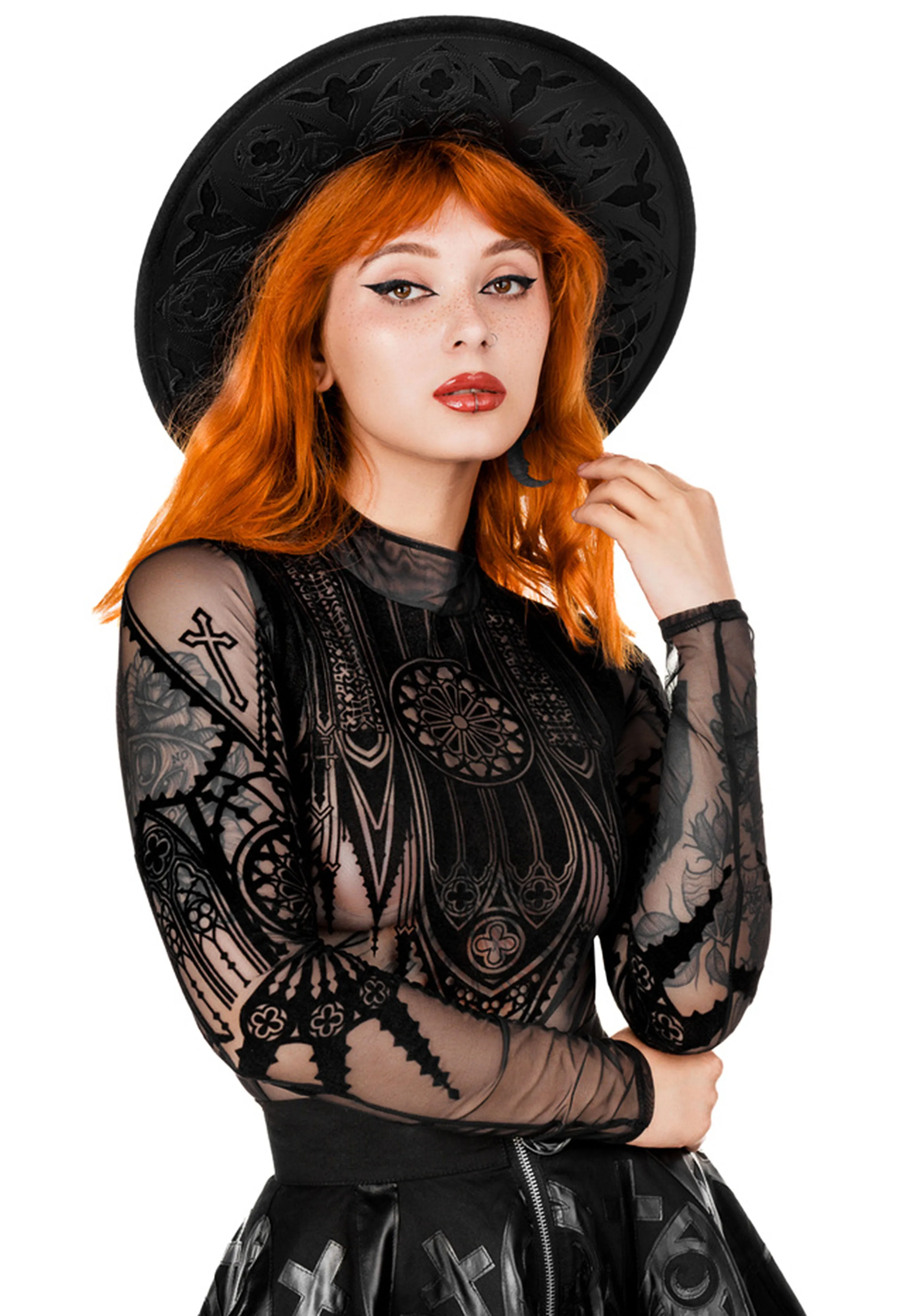 Restyle - Inverted Cathedral Mesh Black - Body