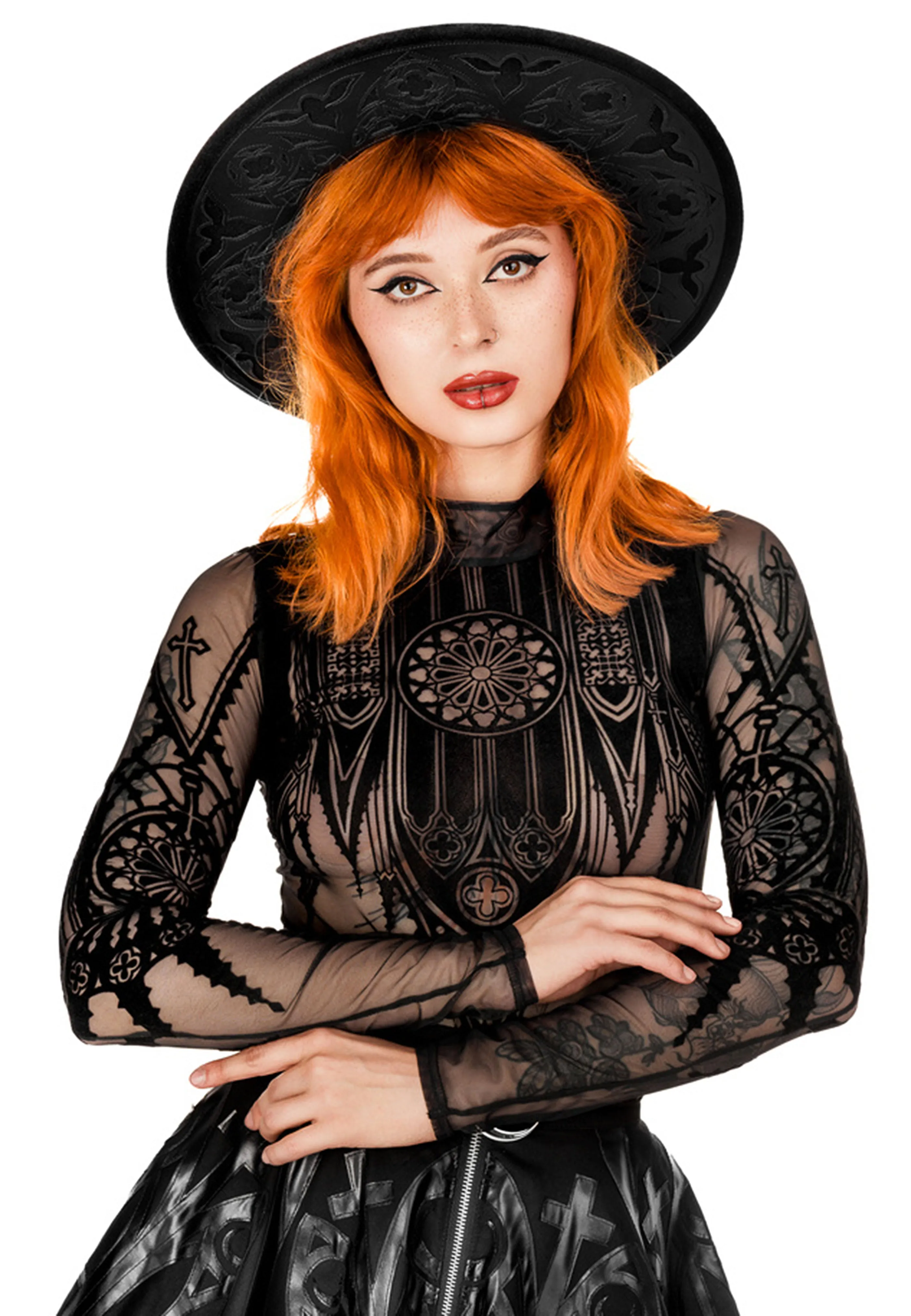 Restyle - Inverted Cathedral Mesh Black - Body