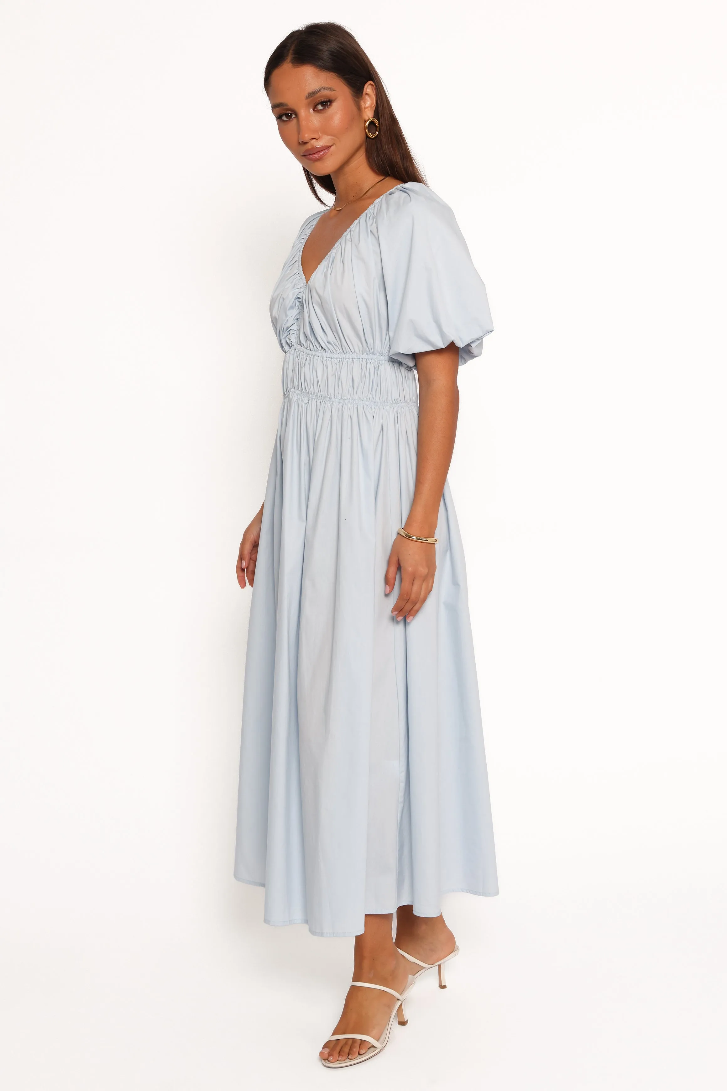 Rozie Midi Dress - Baby Blue