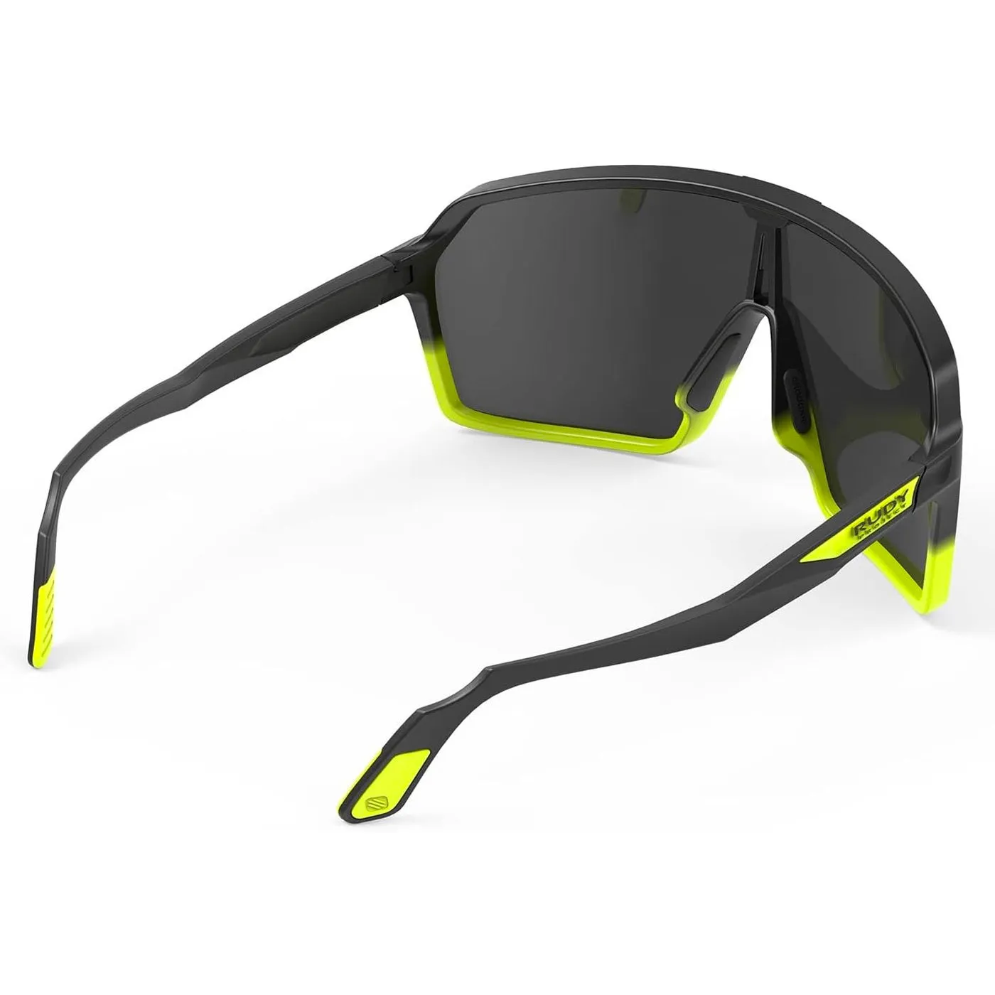 Rudy Spinshield sunglasses - Black fade yellow fluo smoke