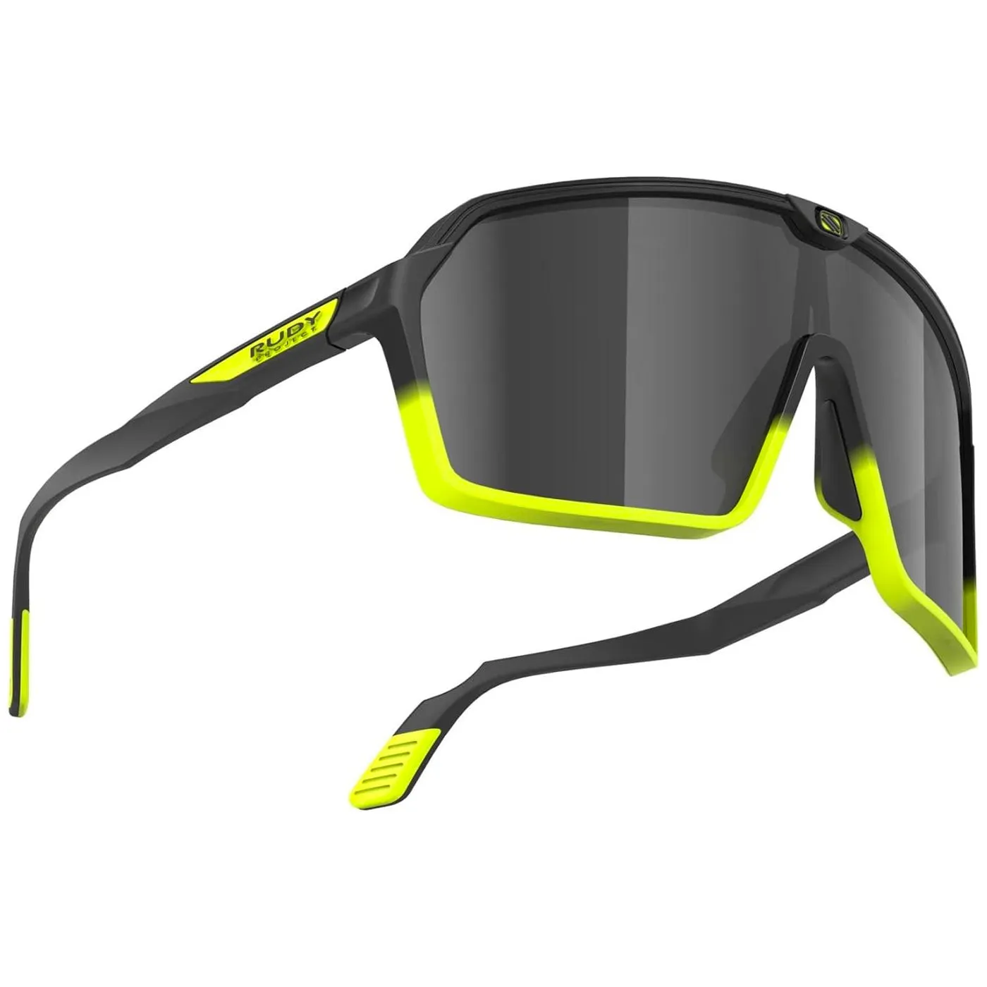 Rudy Spinshield sunglasses - Black fade yellow fluo smoke