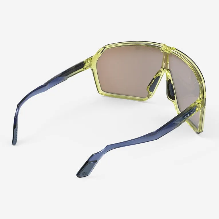 Rudy Spinshield sunglasses - Crystal Apple Fade Avio Multilaser Yellow